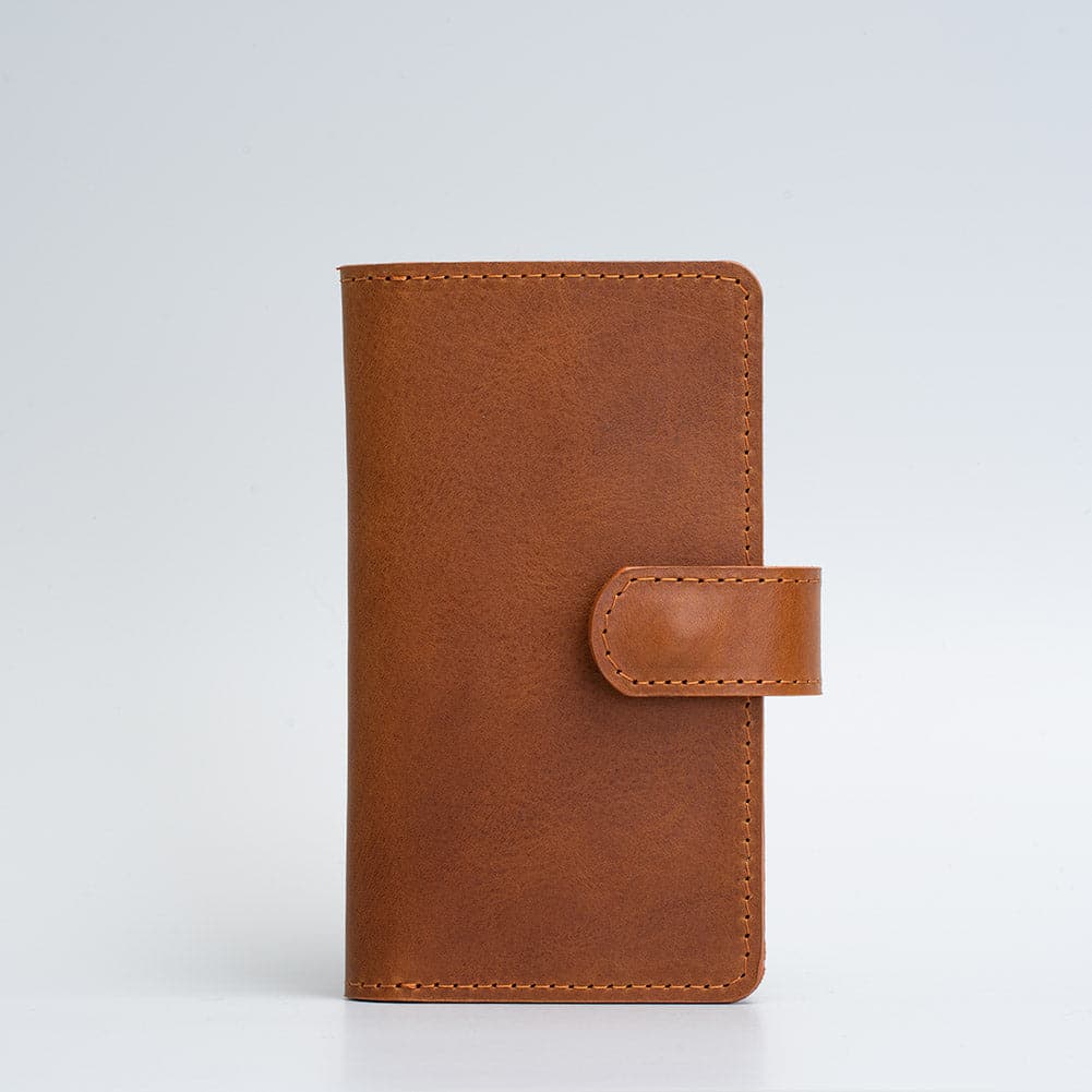 Leather Folio Wallet with MagSafe on magnet closure - SALE